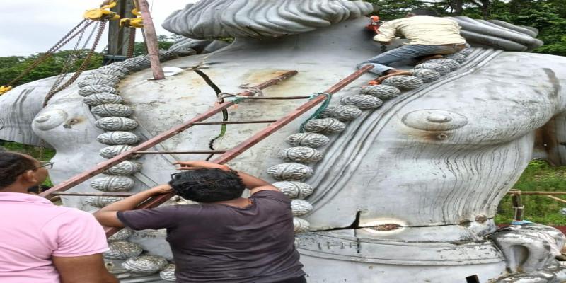 दिव्य मूर्ति स्थापना की प्रगति