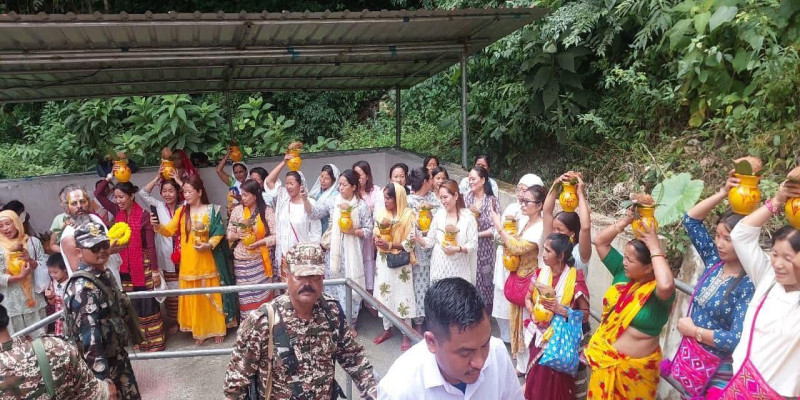 दिव्य मूर्ति स्थापना की प्रगति