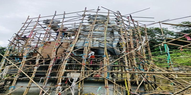 दिव्य मूर्ति स्थापना की प्रगति